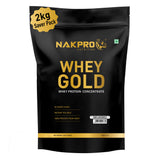 NAKPRO Gold Whey Protein Isolate & Concentrate 2 Kg