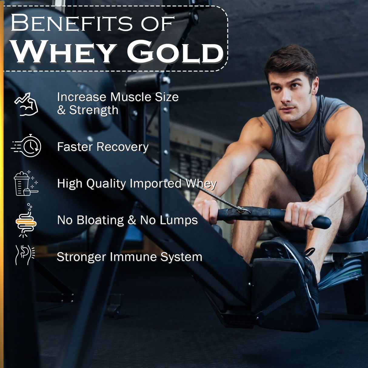 NAKPRO Gold Whey Protein Isolate & Concentrate 2 Kg