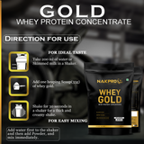 NAKPRO Gold Whey Protein Isolate & Concentrate 2 Kg
