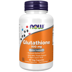 Now Foods Glutathione Plus 500mg | Antioxidant Support | 60 Capsules