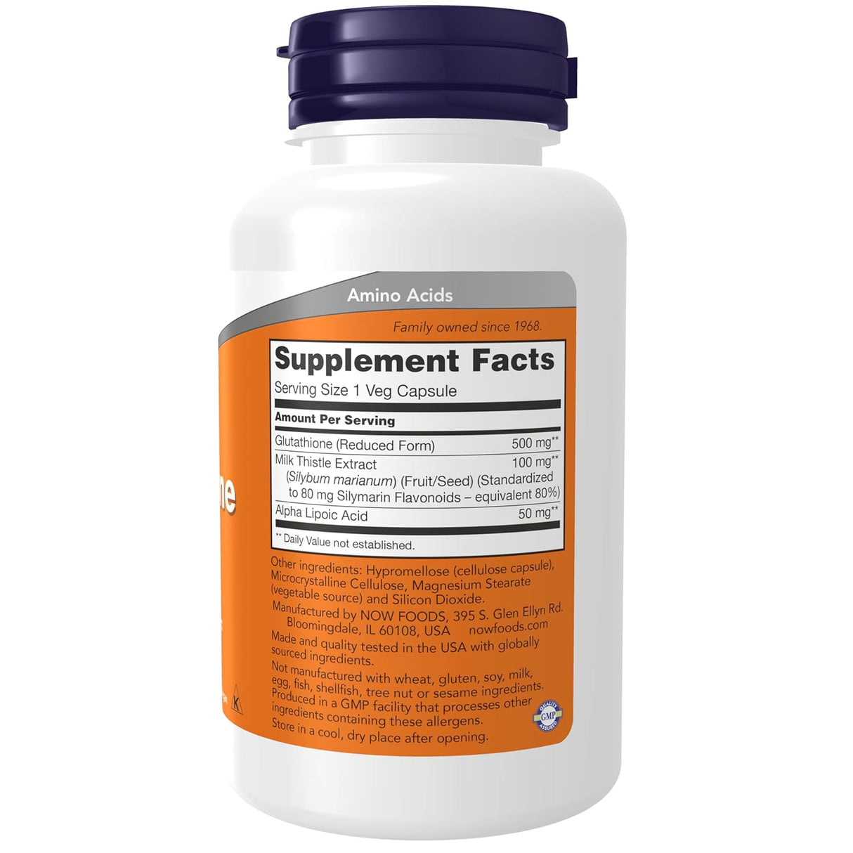 Now Foods Glutathione Plus 500mg