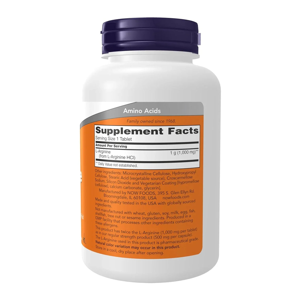 Now Foods Double Strength L-Arginine 1000mg