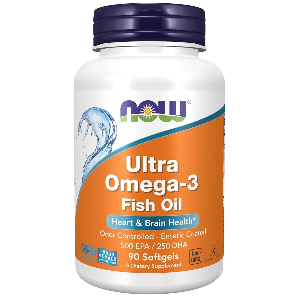 Now Foods Ultra Omega-3 Fish Oil | Cardiovascular Support | 90 Softgels