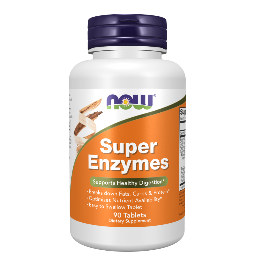 Now Foods Super Enzymes Supplement | 90 Capsules
