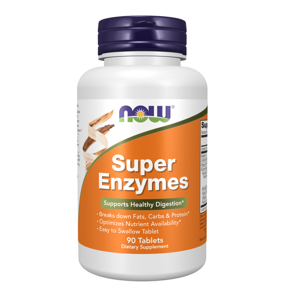 Now Foods Super Enzymes Supplement | 90 Capsules