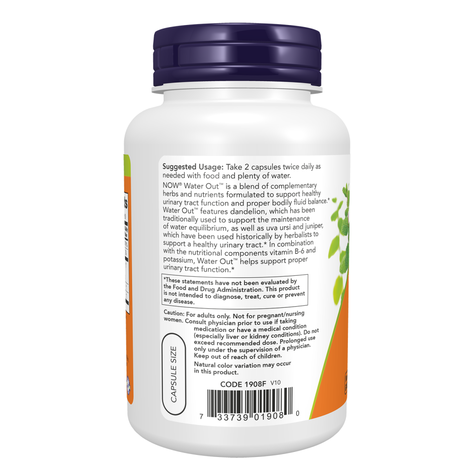 Now Foods Water Out Supplement | 100 Veg Capsules