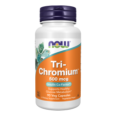 NOW Foods Tri-Chromium 500mcg with Cinnamon | 90 Veg Capsules