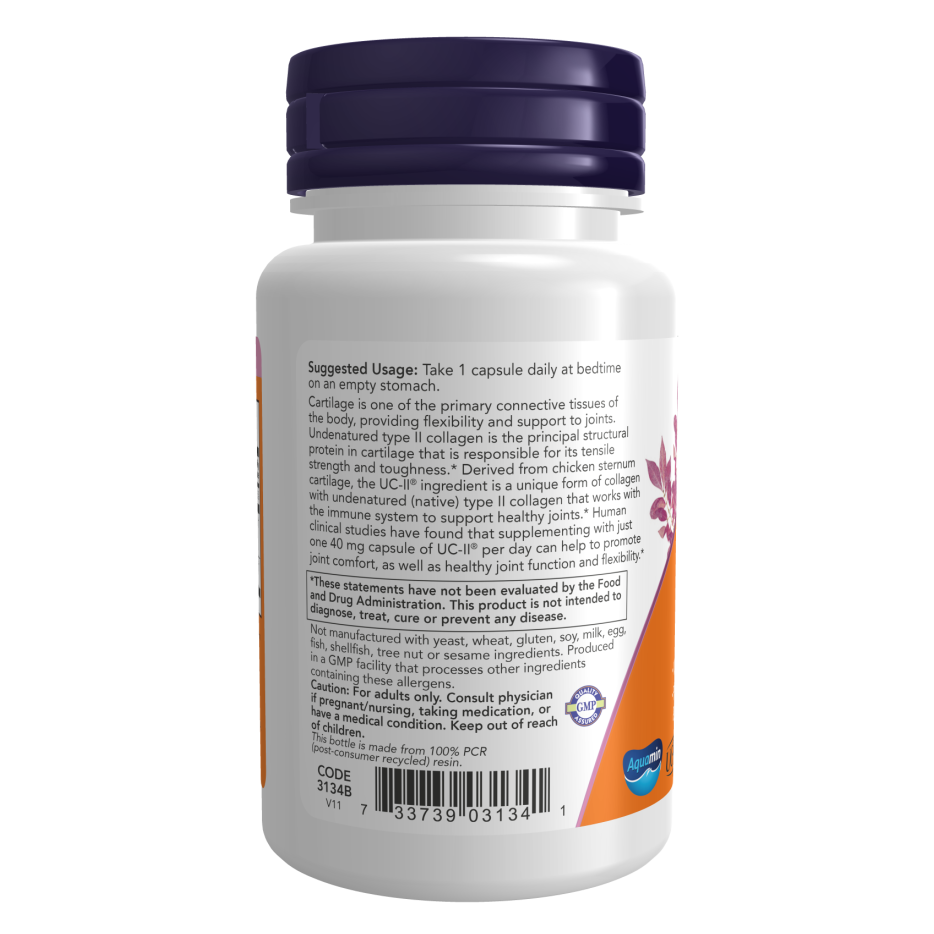 Now Foods UC-II Type II Collagen Supplement | 60 Capsules