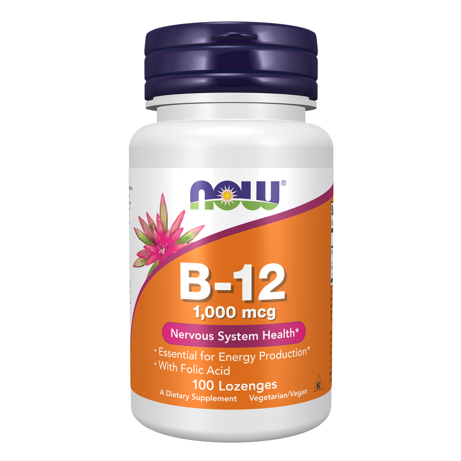 Now Foods Vitamin B12 1000mcg Supplement | 100 Lozenges