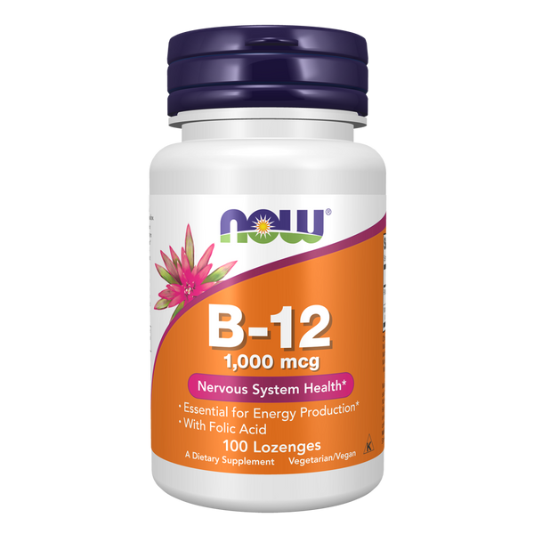 Now Foods Vitamin B12 1000mcg Supplement | 100 Lozenges
