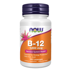 Now Foods Vitamin B12 1000mcg Supplement | 100 Lozenges