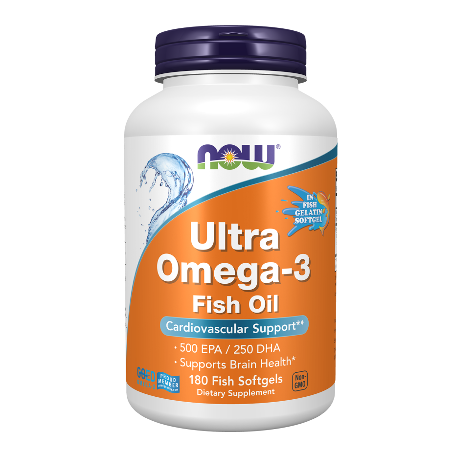 Now Foods Ultra Omega-3 Fish Oil | 180 Fish Softgels