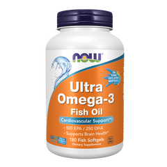 Now Foods Ultra Omega-3 Fish Oil | 180 Fish Softgels