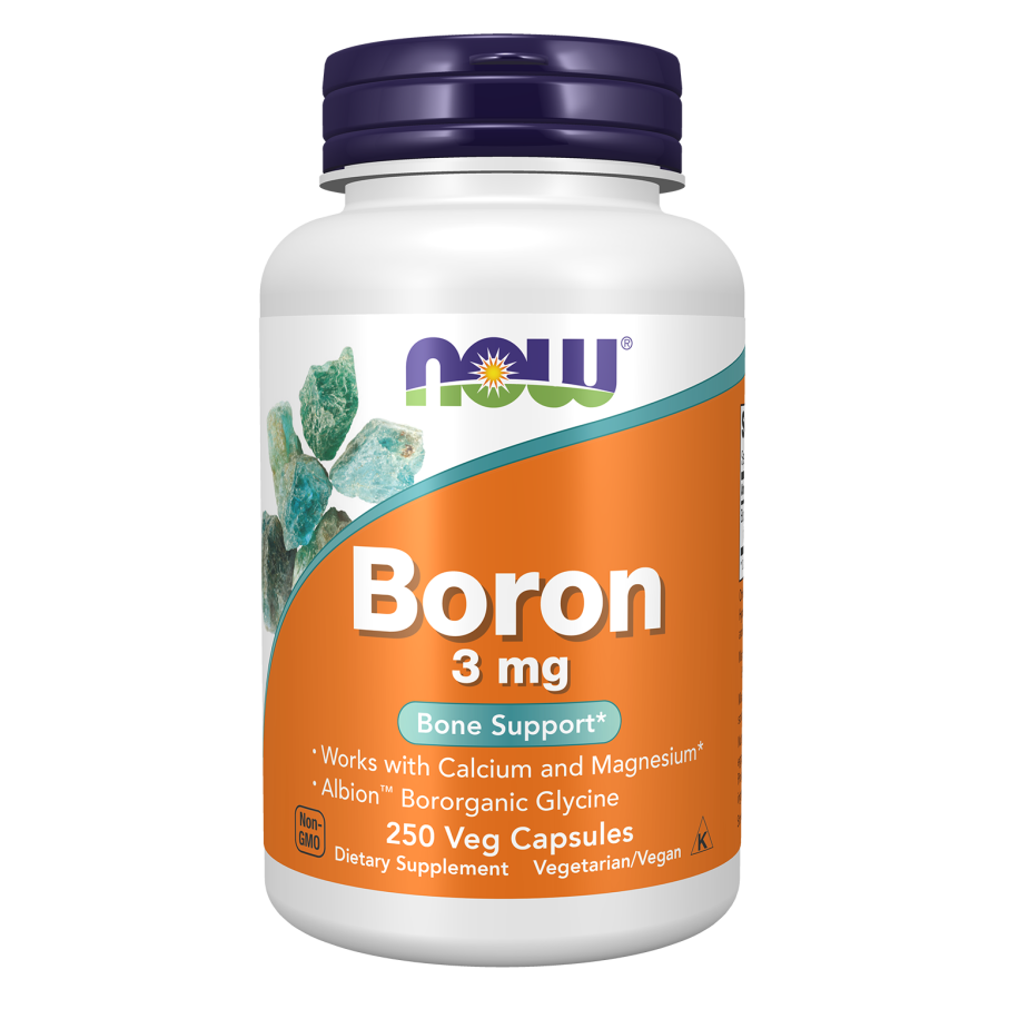 Now Foods Boron Supplement 3mg | 250 Veg Capsules