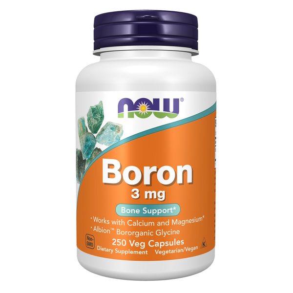 Now Foods Boron Supplement 3mg | 250 Veg Capsules