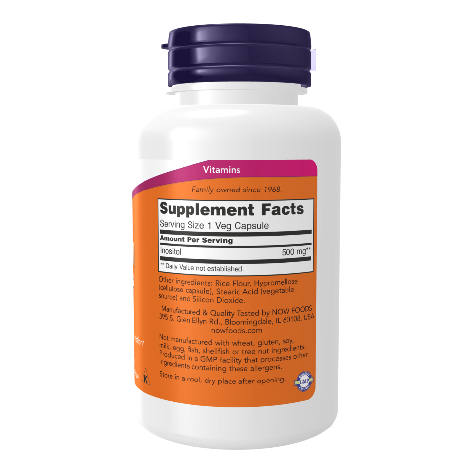 Now Foods Inositol Supplement 500mg | 100 Capsules