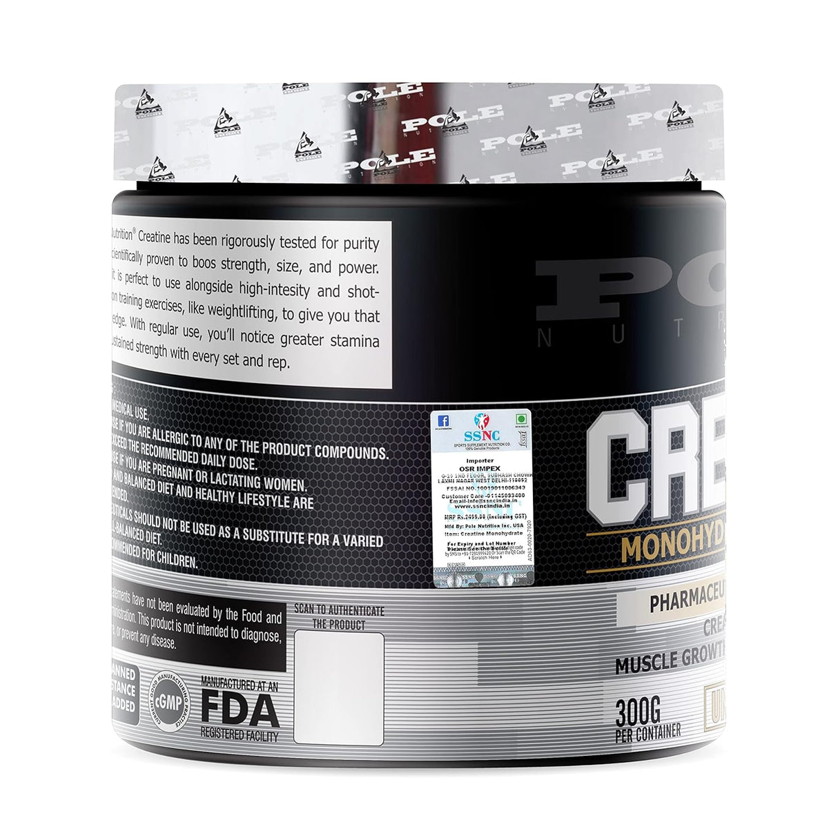 Pole Nutrition Micronized Creatine Monohydrate