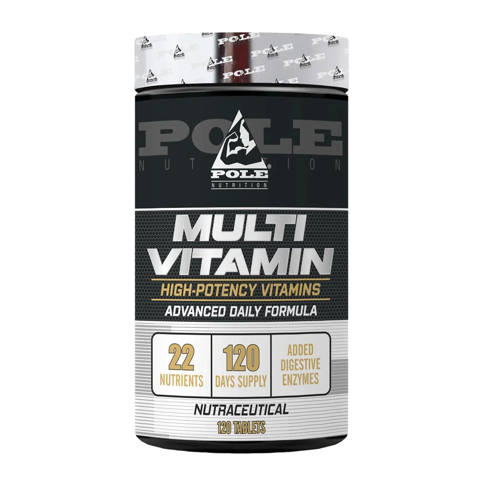 Pole Nutrition Multivitamin with Digestive Enzymes | Daily Wellness | 120 Tablets