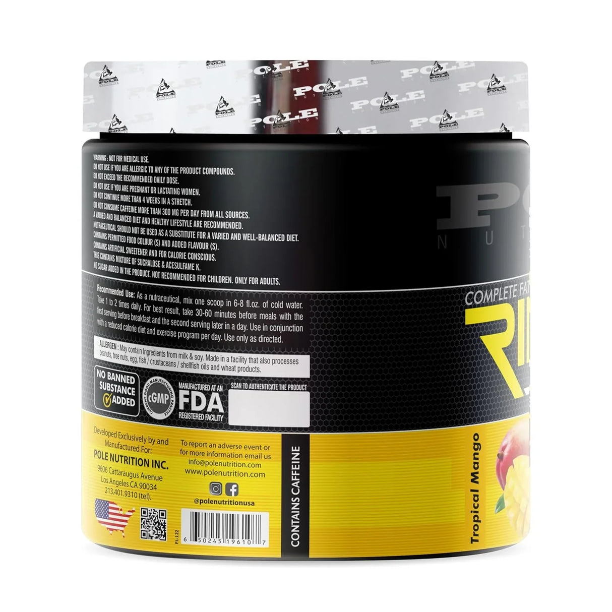 Pole Nutrition Ripper Fat Burner