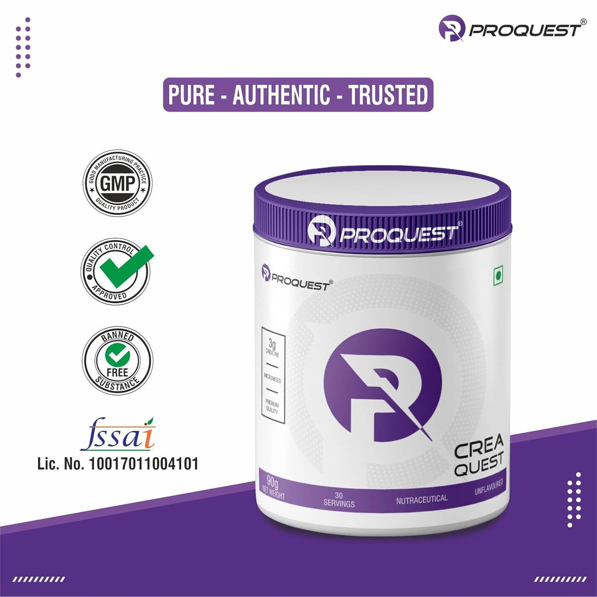 Proquest Creatine Micronized Monohydrate (Creaquest)