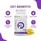 Proquest Fish Oil 1000Mg Omega-3 Softgels With Vitamin E