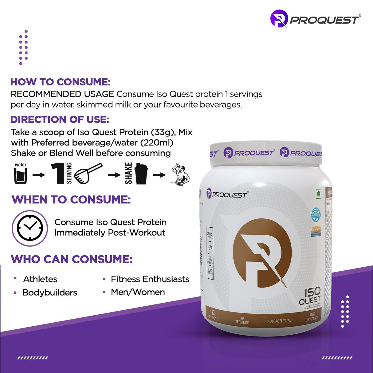 Proquest Isolate Whey Protein Iso Quest