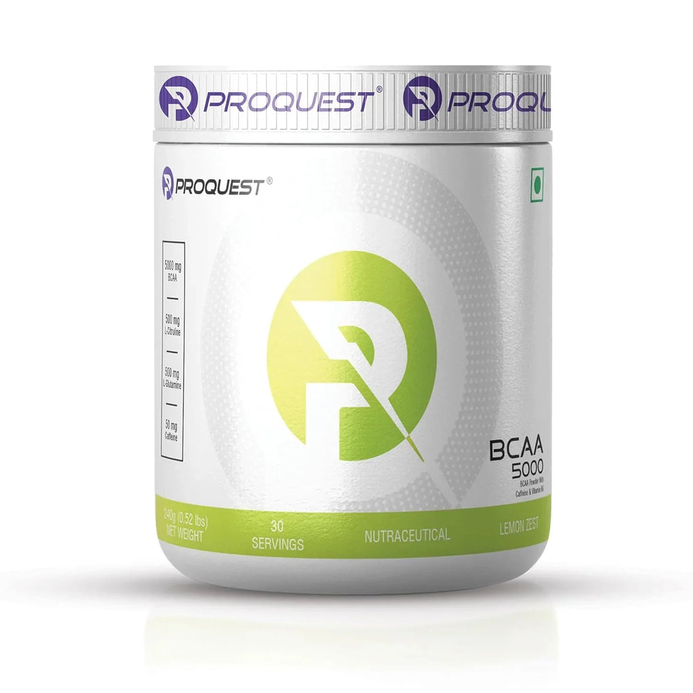 Proquest Nutrition Bcaa 5000 | 5G Bcaas In 2:1:1 Optimal Ratio | Powerful Intra Workout Supplement For Men & Women | Muscle Recovery, Hydration & Endurance | 240 Gm