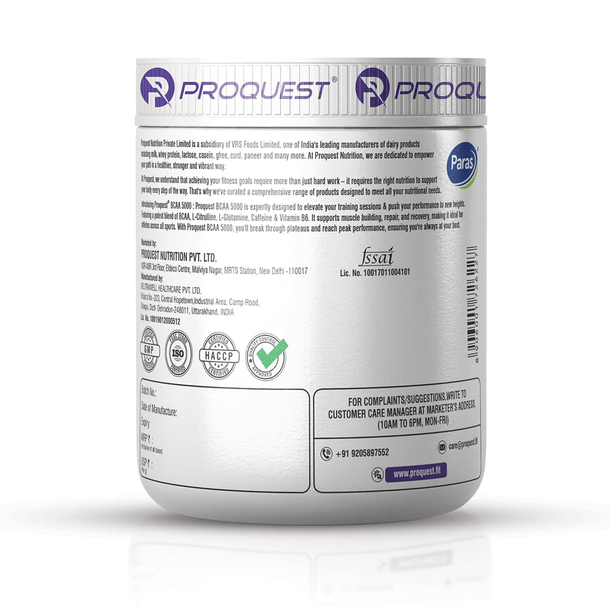 Proquest Nutrition Bcaa 5000