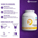 Proquest Nutrition Mass Gainer | High Calorie Weight Gainer | 557Kcal, 120G Carbs, 17G Protein, 3G Creatine | Muscle Growth & Recovery Supplement | 2.72 Kg