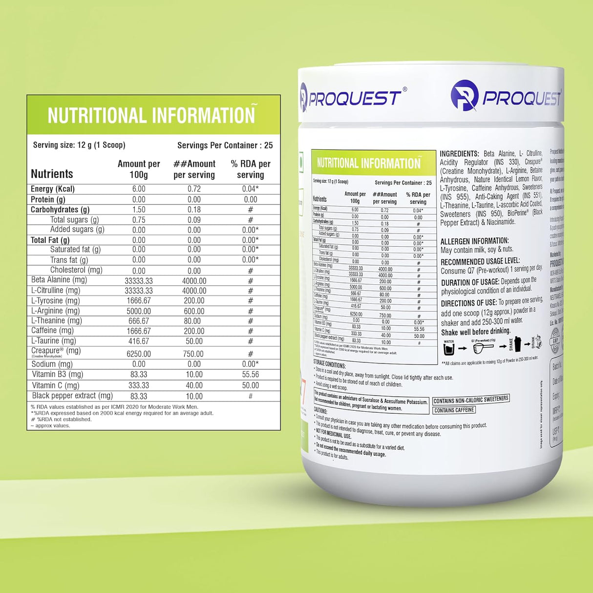 Proquest Nutrition Q7 Pre-Workout