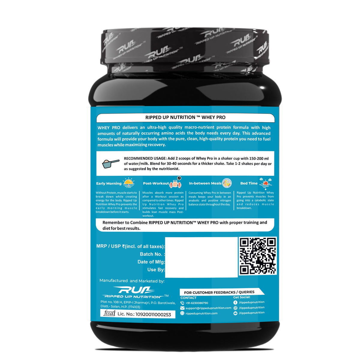 Ripped Up Nutrition Whey Pro (Trustified) 1 Kg, 30 Servings