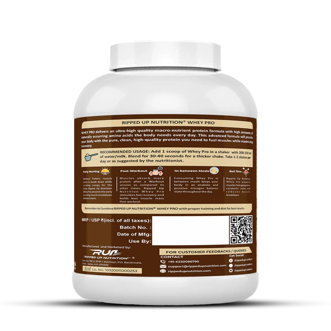 Ripped Up Nutrition Whey Pro (Trustified) 1.8 Kg, 55 Servings