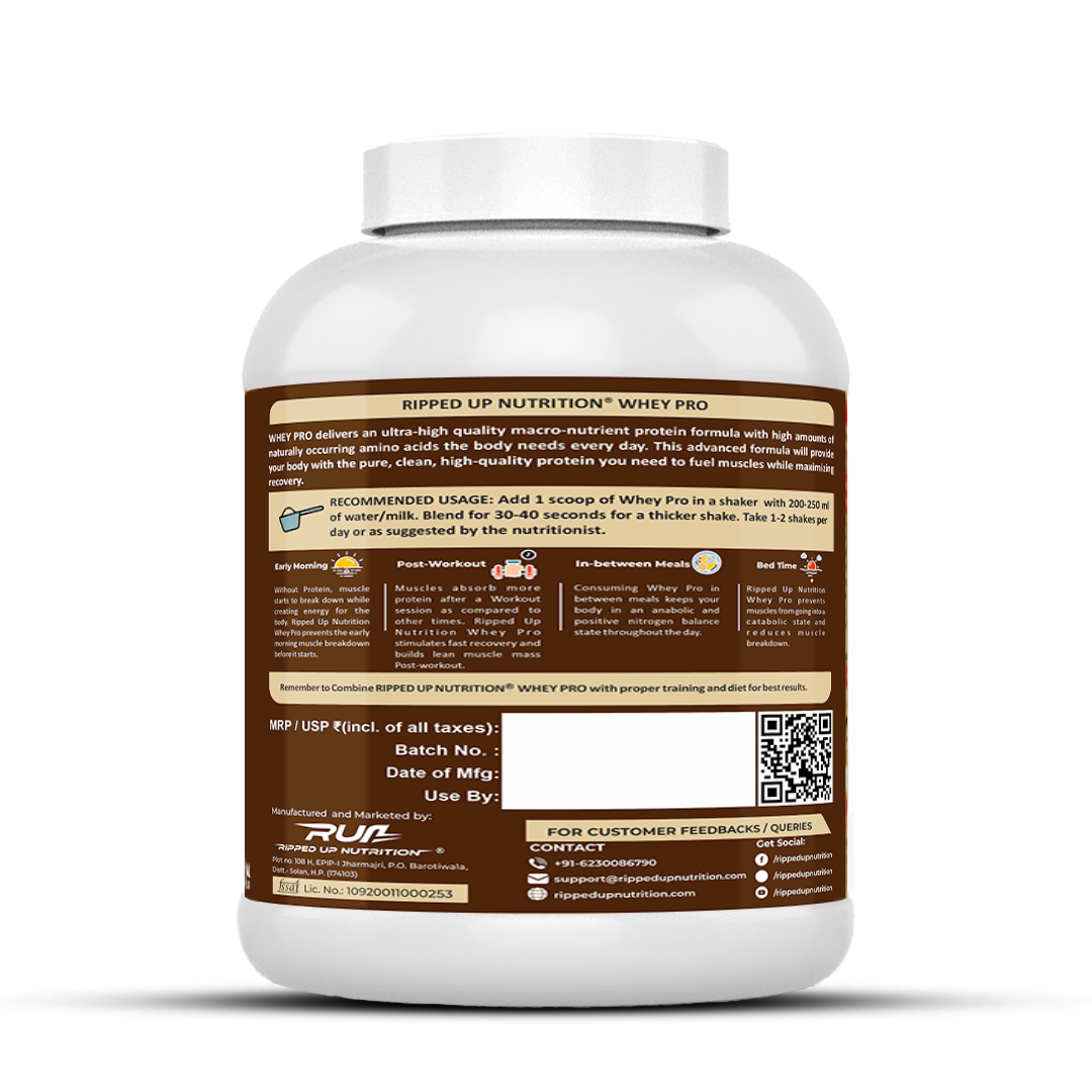 Ripped Up Nutrition Whey Pro (Trustified) 1.8 Kg, 55 Servings