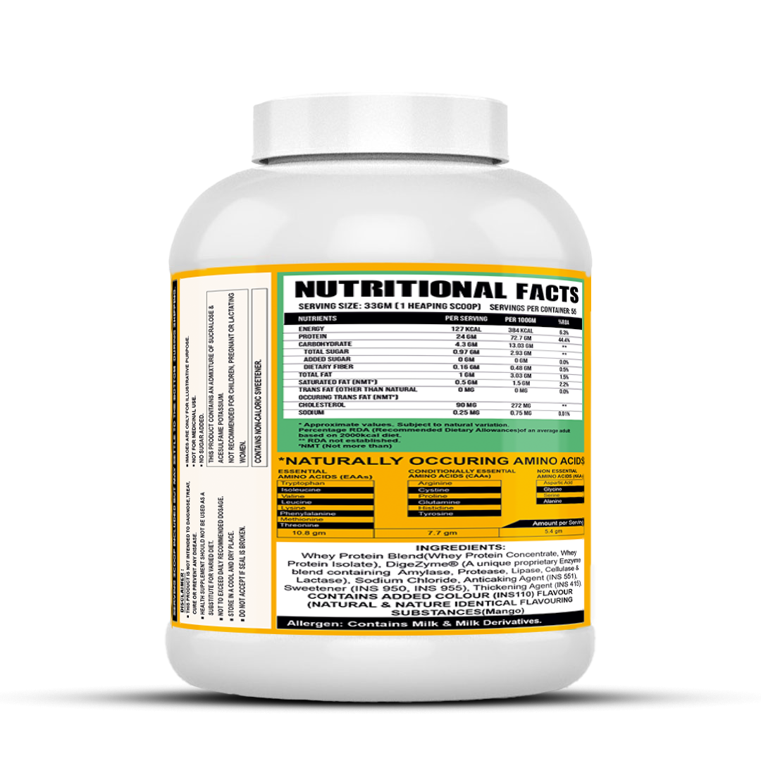 Ripped Up Nutrition Whey Pro (Trustified) 1.8 Kg, 55 Servings