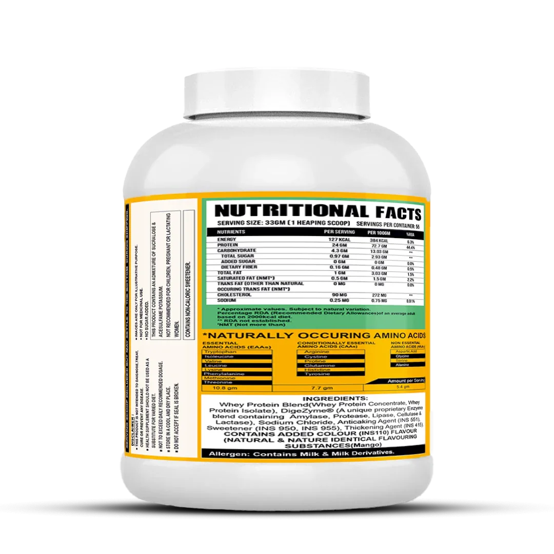 Ripped Up Nutrition Whey Pro (Trustified) 1.8 Kg, 55 Servings