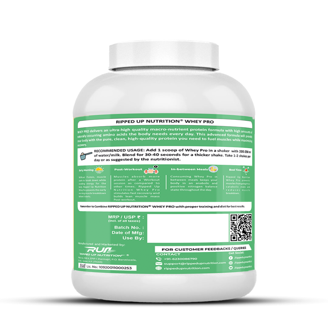 Ripped Up Nutrition Whey Pro (Trustified) 1.8 Kg, 55 Servings