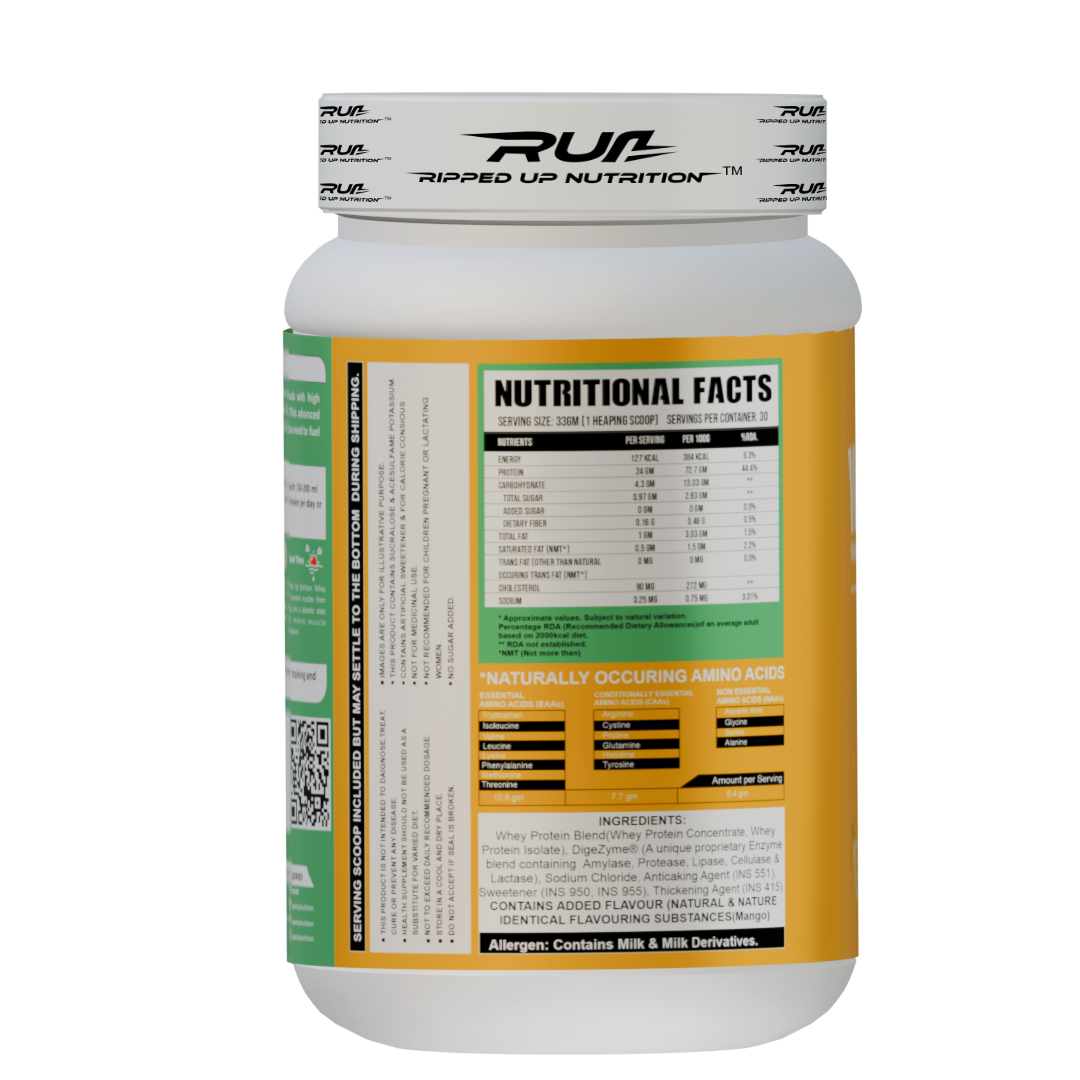 Ripped Up Nutrition Whey Pro (Trustified) 1 Kg, 30 Servings