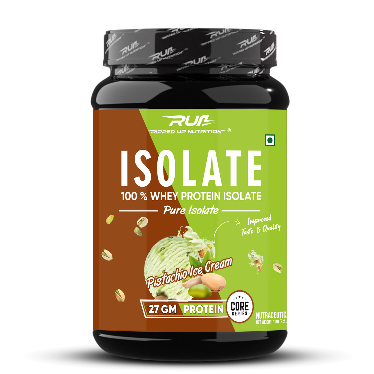 Ripped Up Nutrition 100% Whey Protein Isolate 1 Kg, 30 Servings