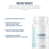Revive MD Kidney Support Formula | 135 Vegetarian Capsules | 45 Servings