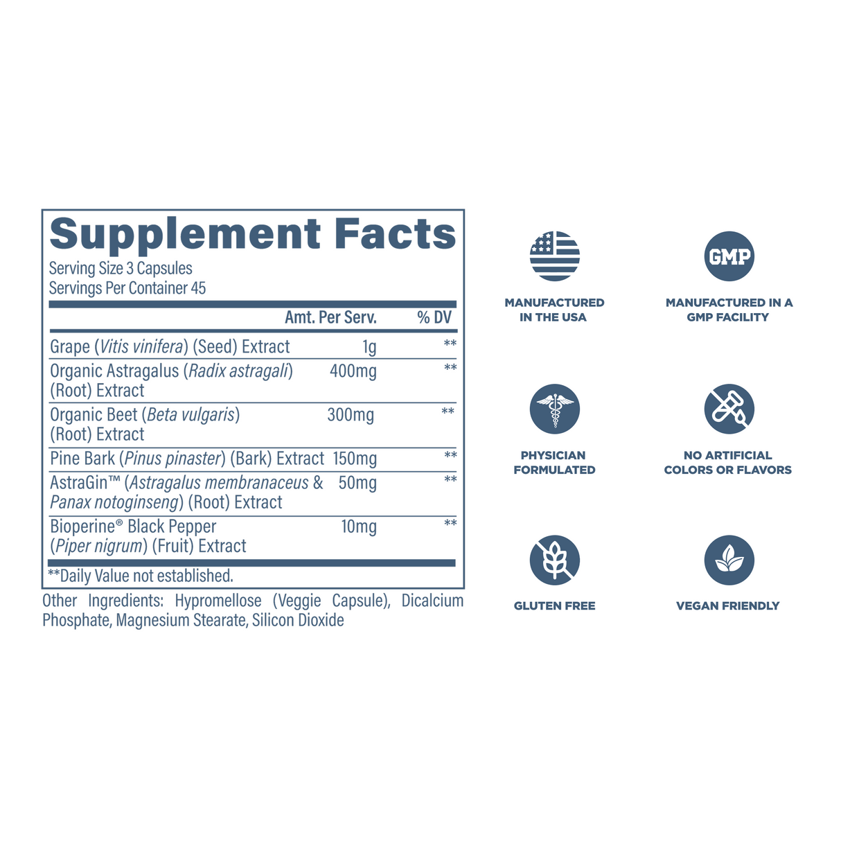 Revive MD Kidney Support Formula | 135 Vegetarian Capsules | 45 Servings