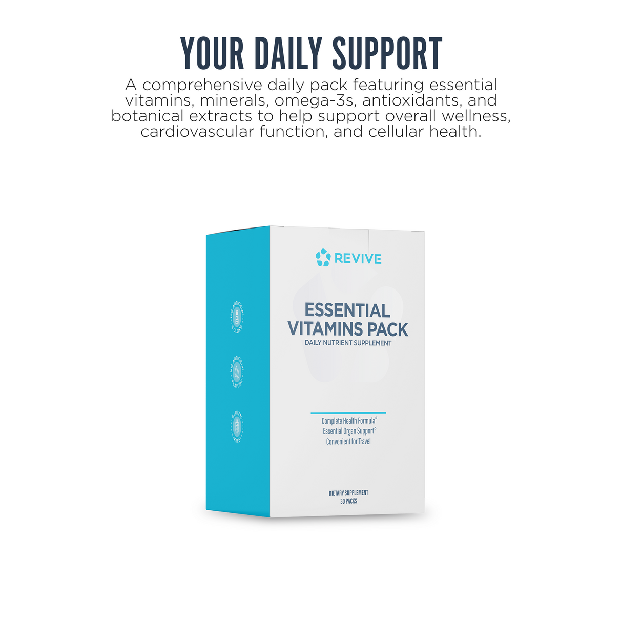 Revive MD Essential Vitamin Packs | Daily Multivitamin | 30 Packets