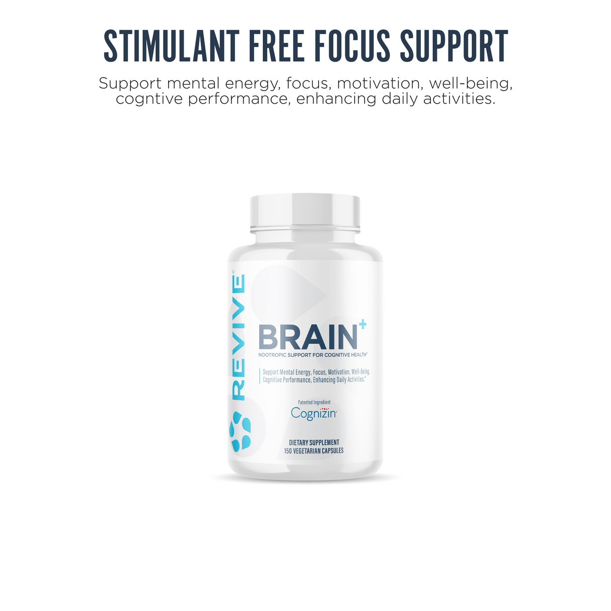 Revive MD Brain Plus Capsules 150 Count | Cognitive Support Formula