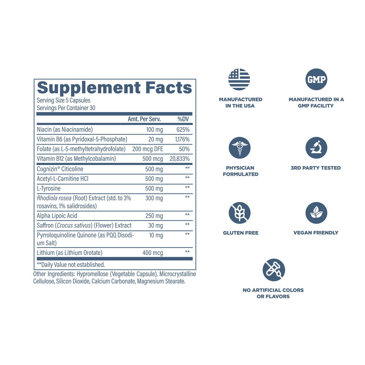 Revive MD Brain Plus Capsules 150 Count | Cognitive Support Formula