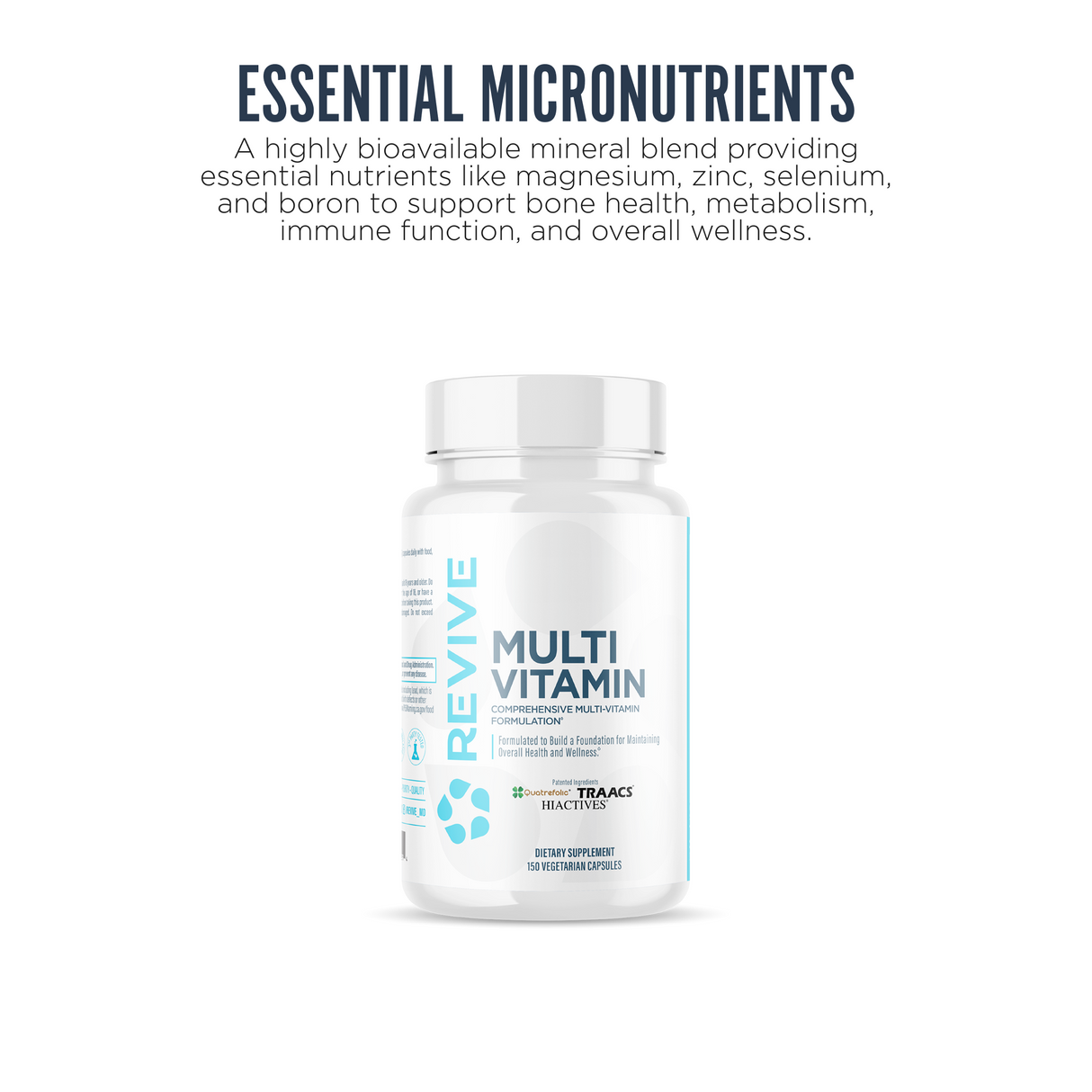 Revive MD Multivitamin Supplement 150 Capsules | Daily Vitamins, Zinc, Magnesium & NAC