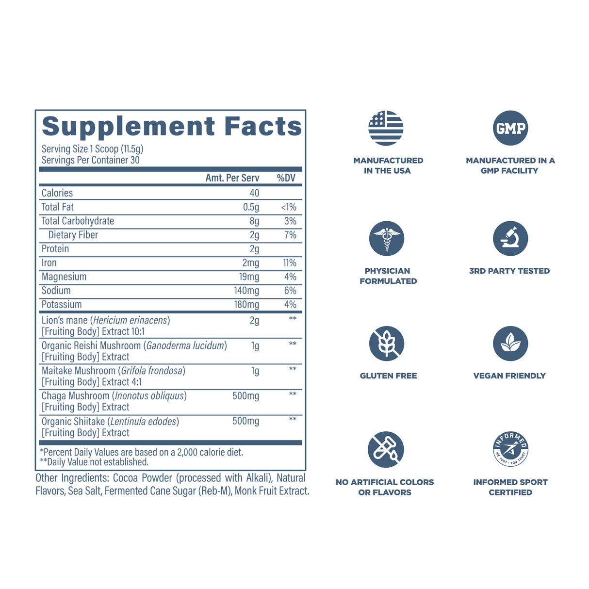 Revive MD Mushroom Supplement Powder | 30 Servings | Functional Mushroom Blend