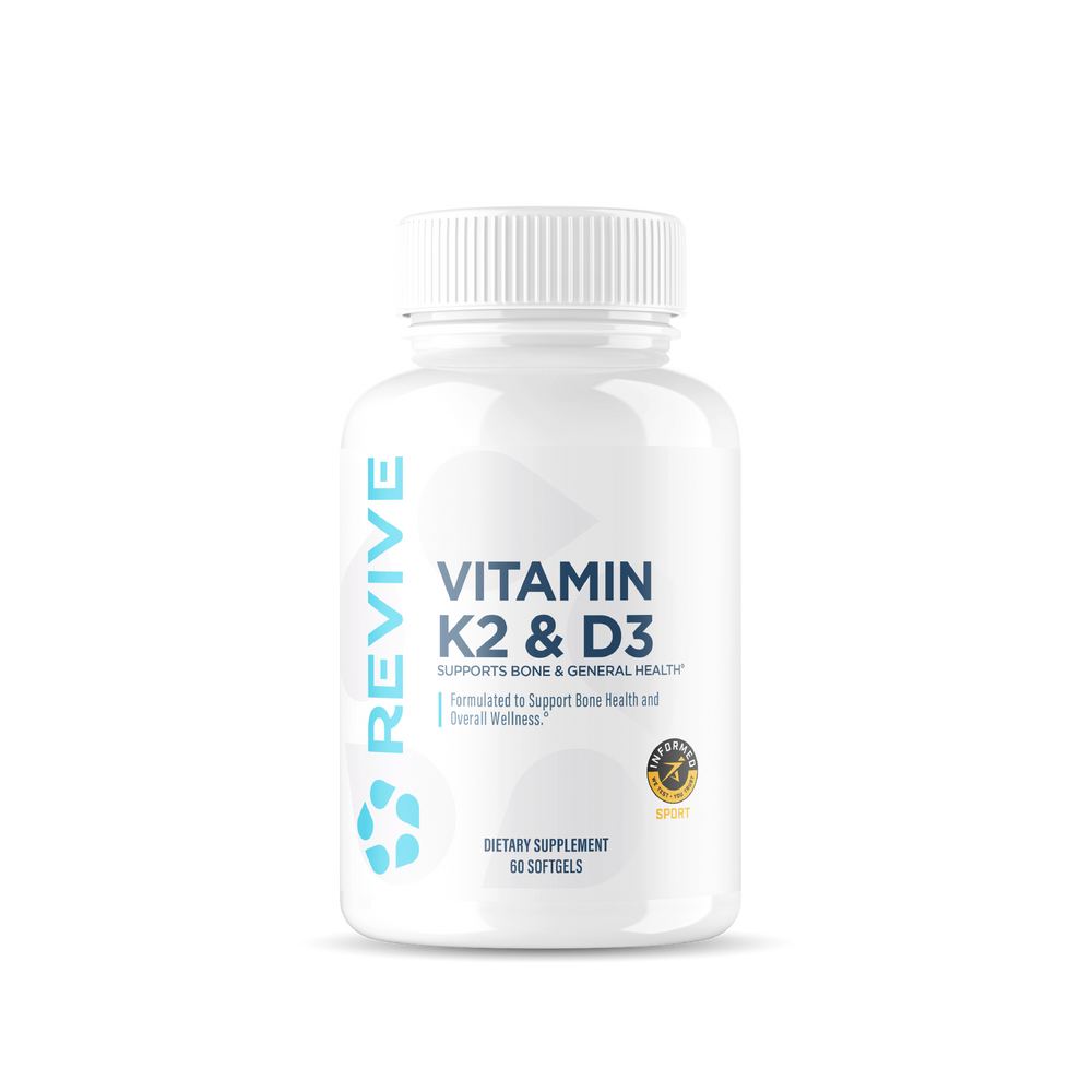 Revive MD Vitamin D3 & K2 Supplement | 60 Servings | Bone & Muscle Support