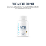 Revive MD Vitamin D3 & K2 Supplement | 60 Servings | Bone & Muscle Support