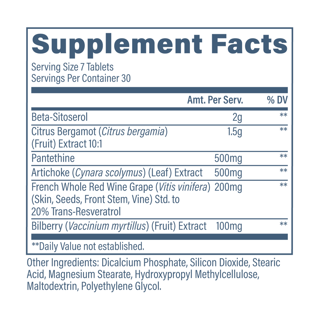 Revive MD Lipid Support Formula | 210 Tablets | Daily Wellness Supplement