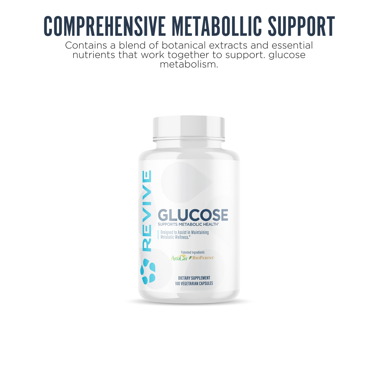 Revive MD Revive Glucose 180 Capsules | Daily Wellness Supplement