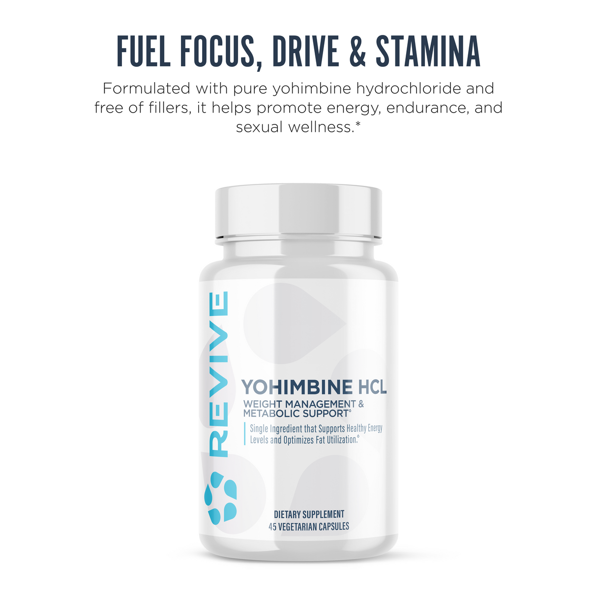 Revive MD Yohimbine HCL Supplement 5mg | 45 Capsules